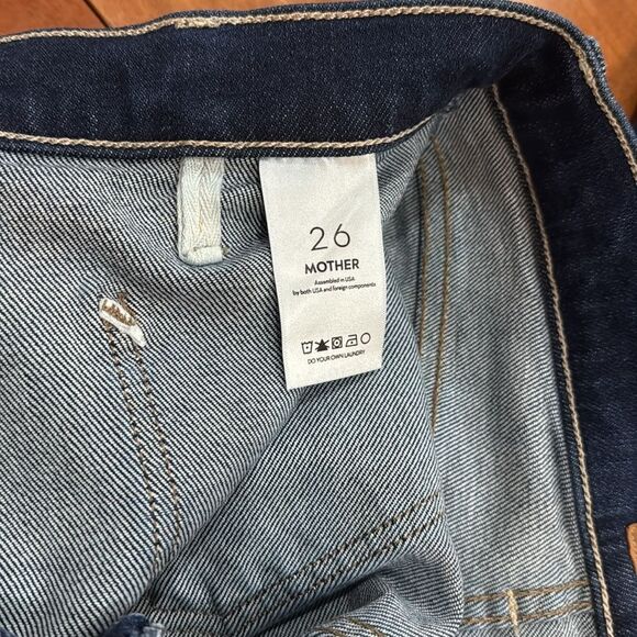 NWT MOTHER Women's Patch Pocket Rambler Zip Sneak Jeans size 26 - Picture 8 of 15